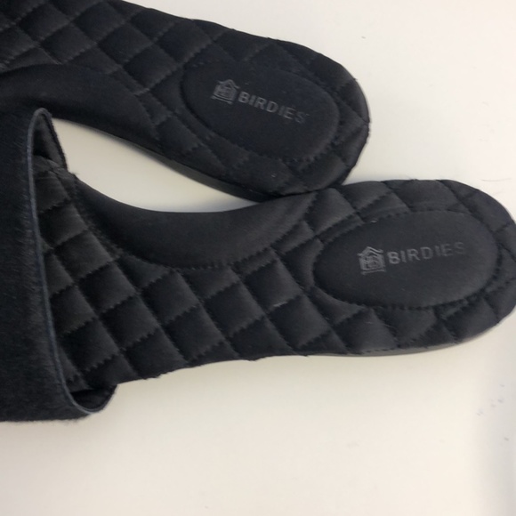 BIRDIES "SPARROW" GENUINE CALF FUR CUSHIONED SLIDES SANDALS WOMENS 8.5M - Picture 3 of 5